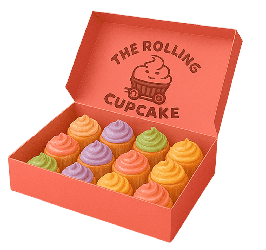 An image of a large box of cupcakes